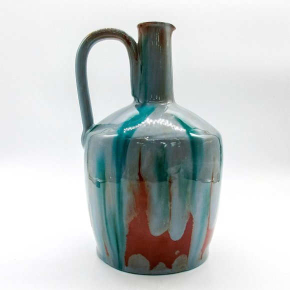 Music Box Pitcher, Vintage & Rare Handmade Studio Art Pottery - Works!